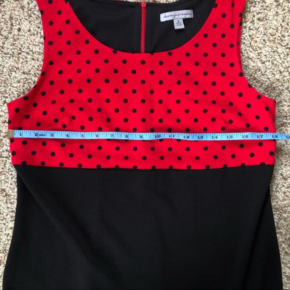 Danny & Nicole 2pc Red & Black Polka Dot Jacket Dress Set Size 8 - Picture 14 of 14